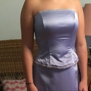 Impression Strapless Dress w/Train